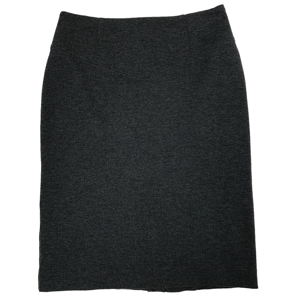 Michael Kors Gray Lined Pencil Skirt Women's Size 6 Stretch Below Knee Business